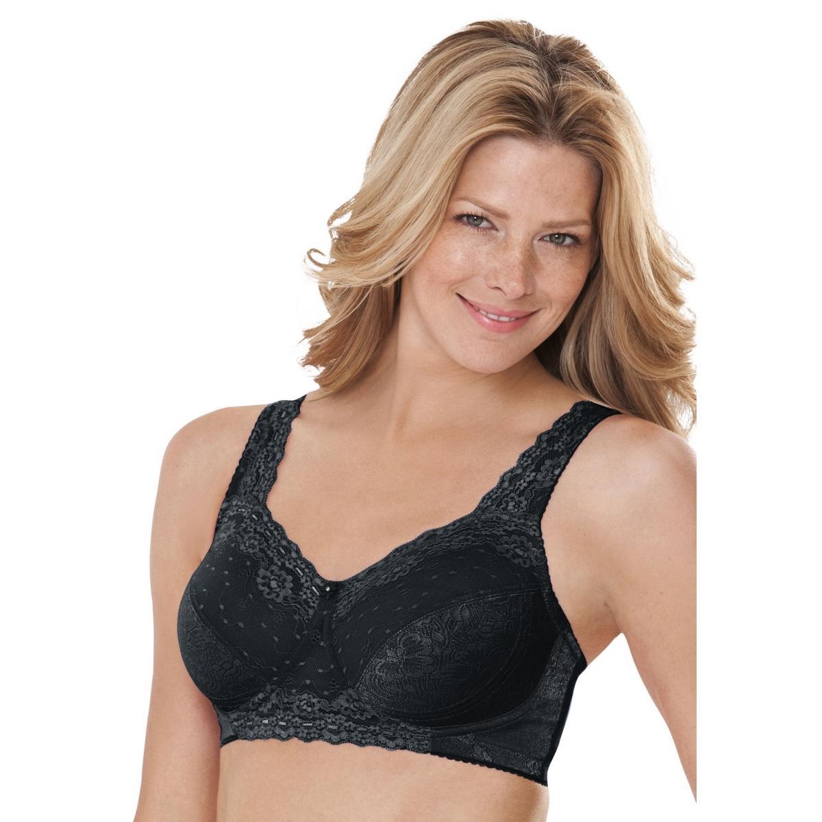 Comfort Choice Womens Side Wire Lace Bra Product Image