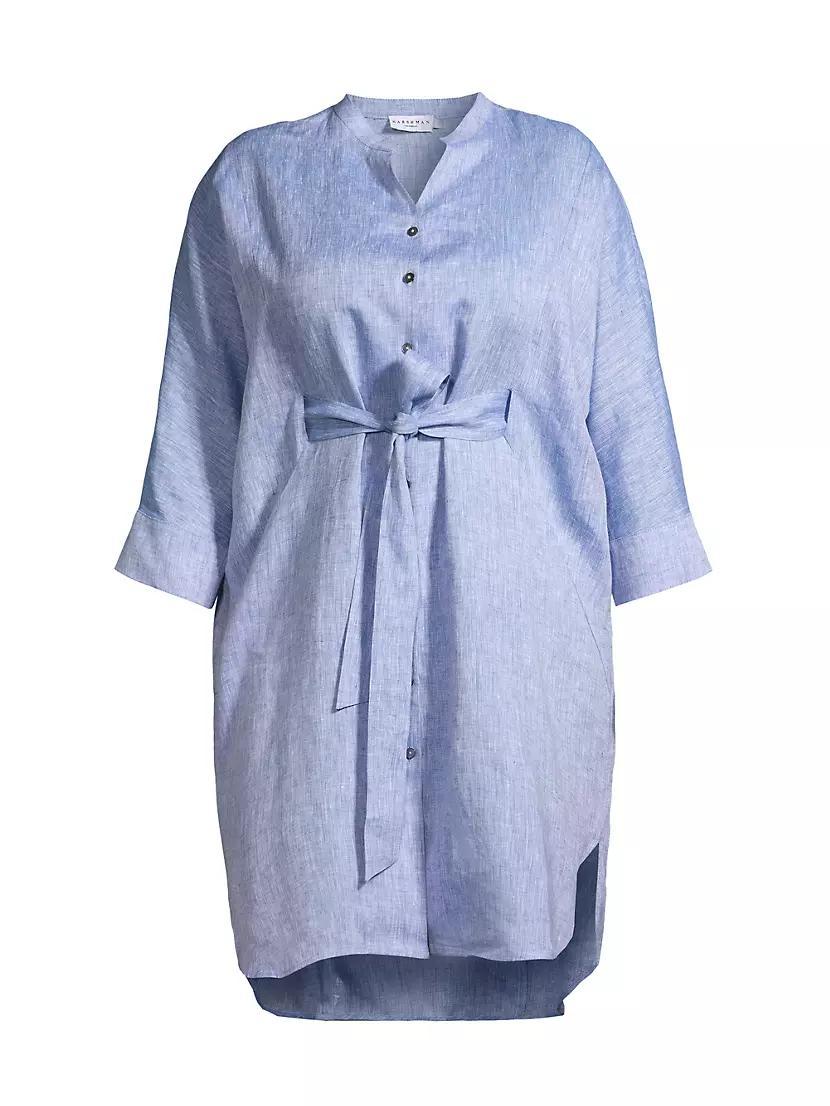 Womens Fresia Cotton-Linen Shirtdress Product Image