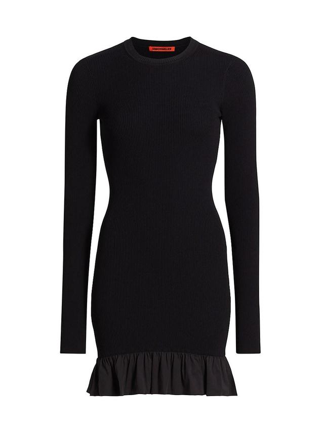 Womens Otto Long-Sleeve Knit Minidress Product Image