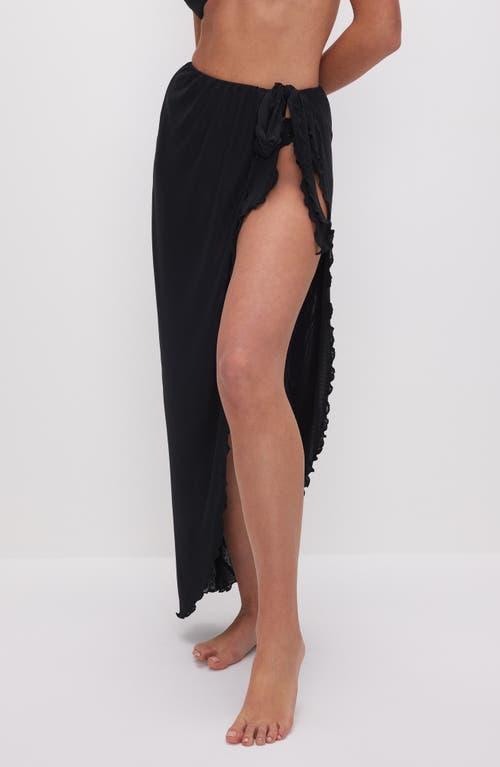 Womens Mesh Midi Skirt | Black, Size 2XL | Good American by Khlo Kardashian Product Image