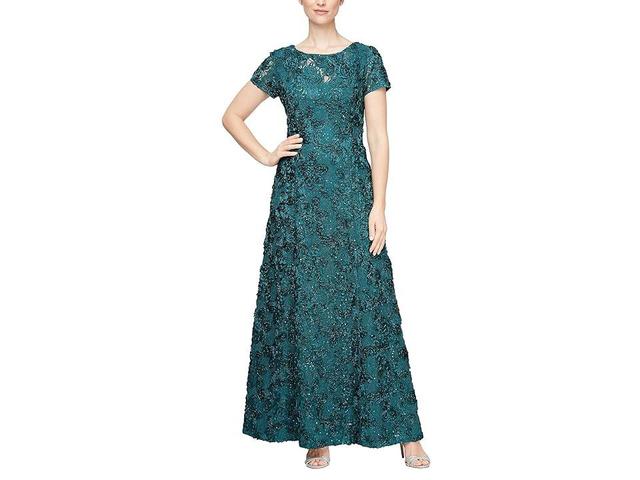 Alex Evenings Embellished Lace A-Line Evening Gown Product Image