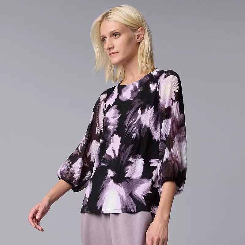 Womens Simply Vera Vera Wang Raglan Blouson Top Product Image