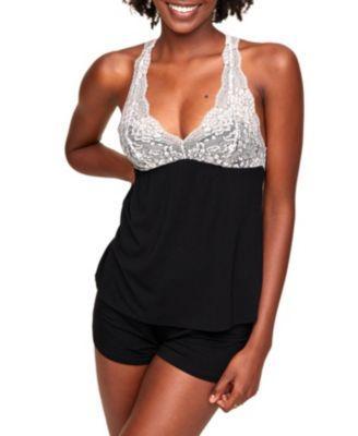 Adore Me Womens Chesney Pajama Camisole & Short Pajama Set Product Image