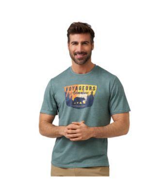 Free Country Mens Super Soft Graphic Crewneck T-Shirt Product Image