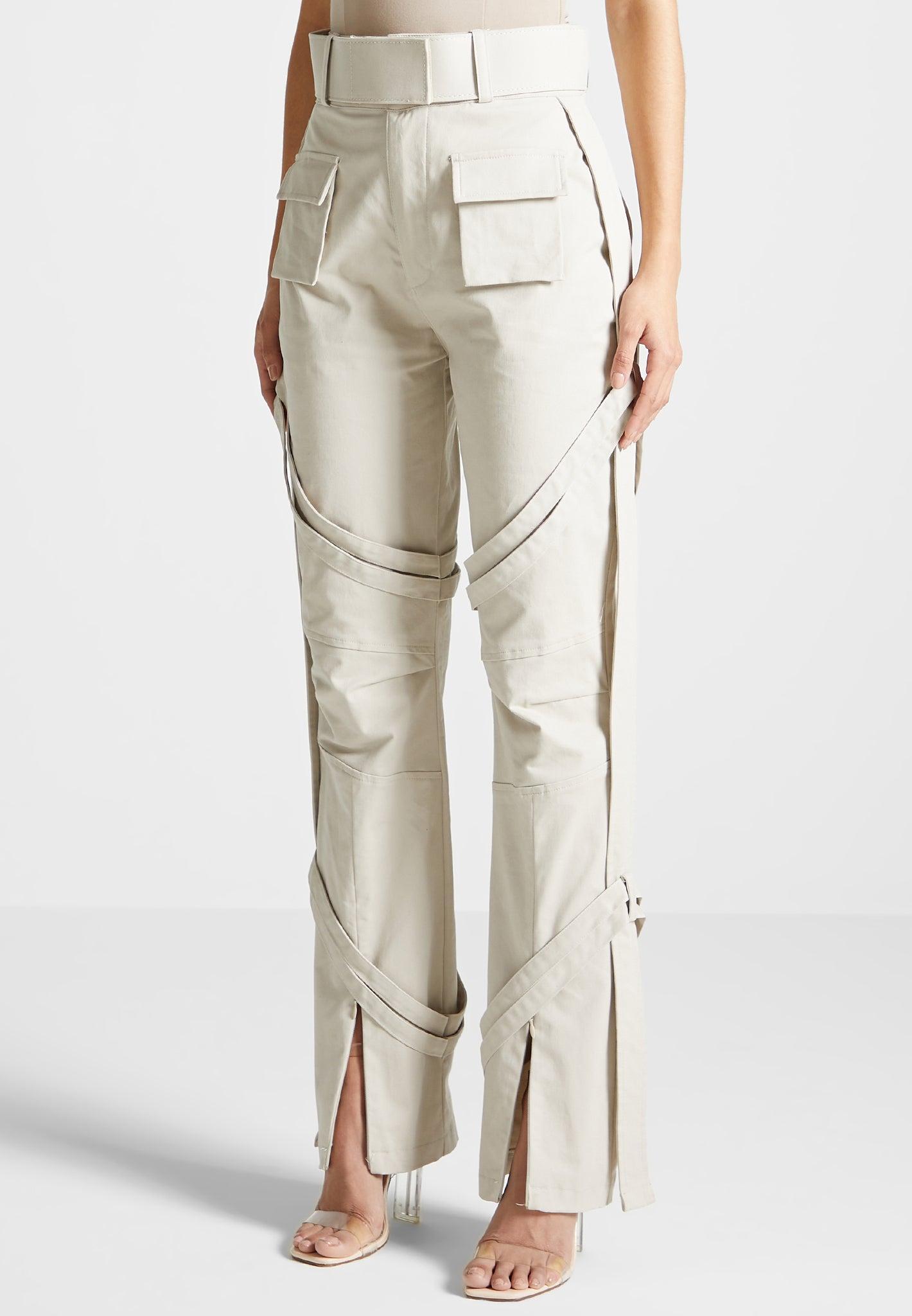 Carpenter Cargo Trousers - Beige Female Product Image