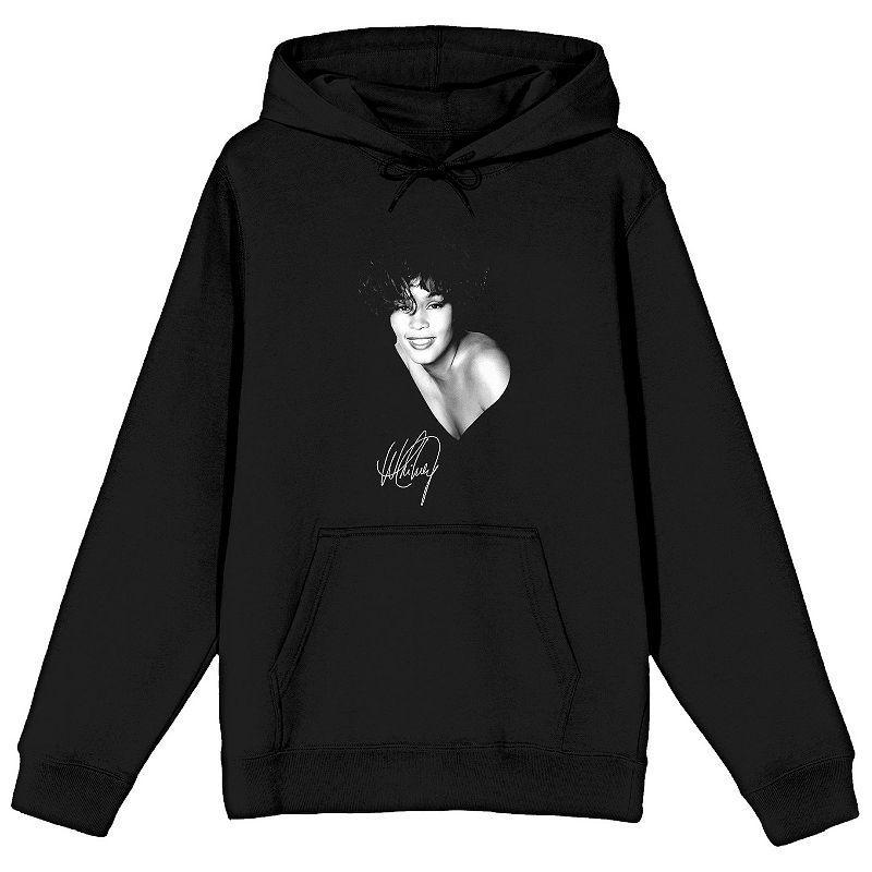 Mens Whitney Houston The Voice Graphic Hoodie Black Product Image