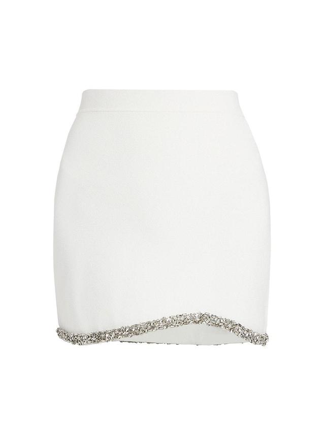 Womens Crystal-Embellished Miniskirt Product Image