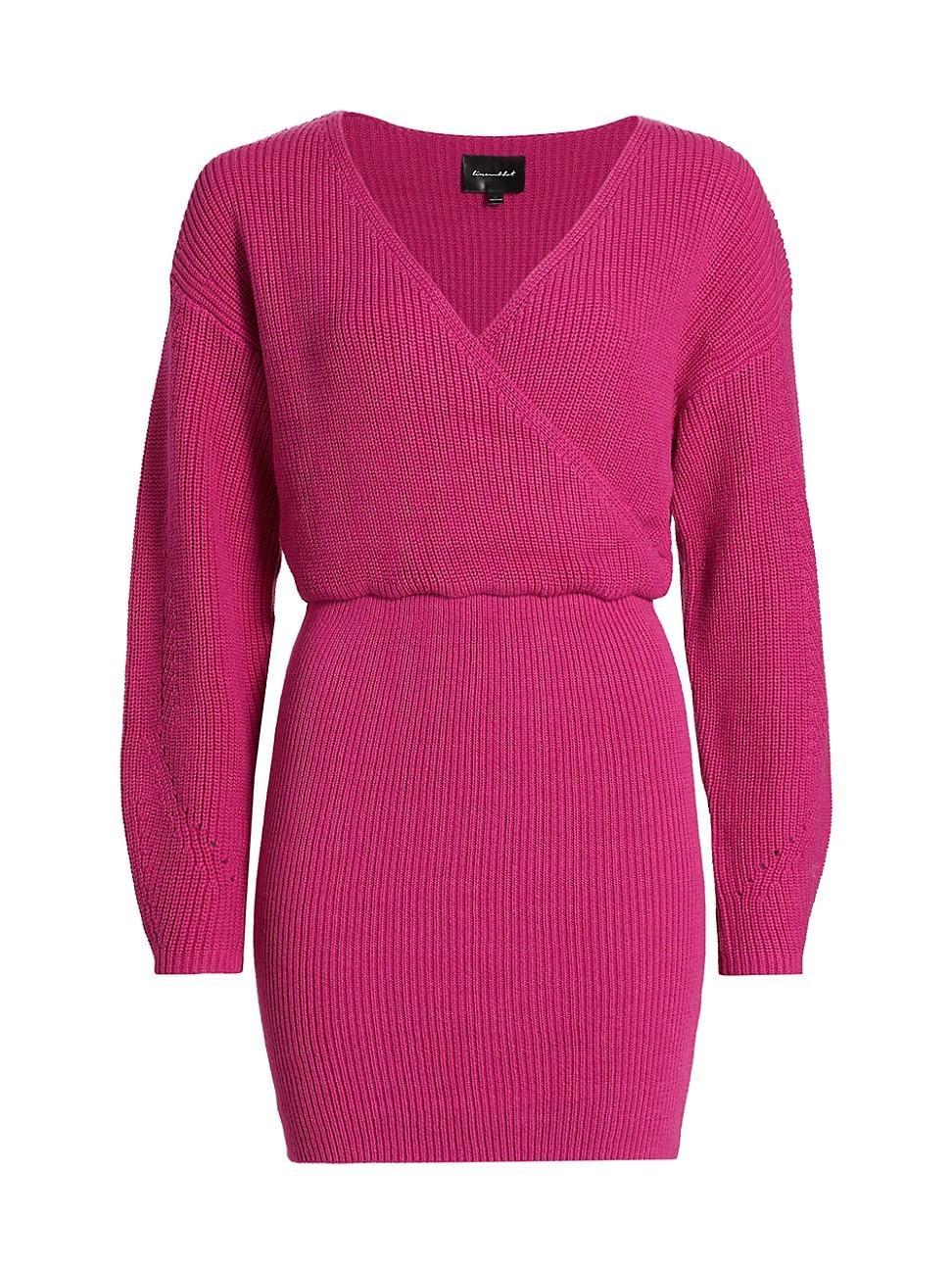 Womens Fawna Rib-Knit Mini Sweaterdress Product Image