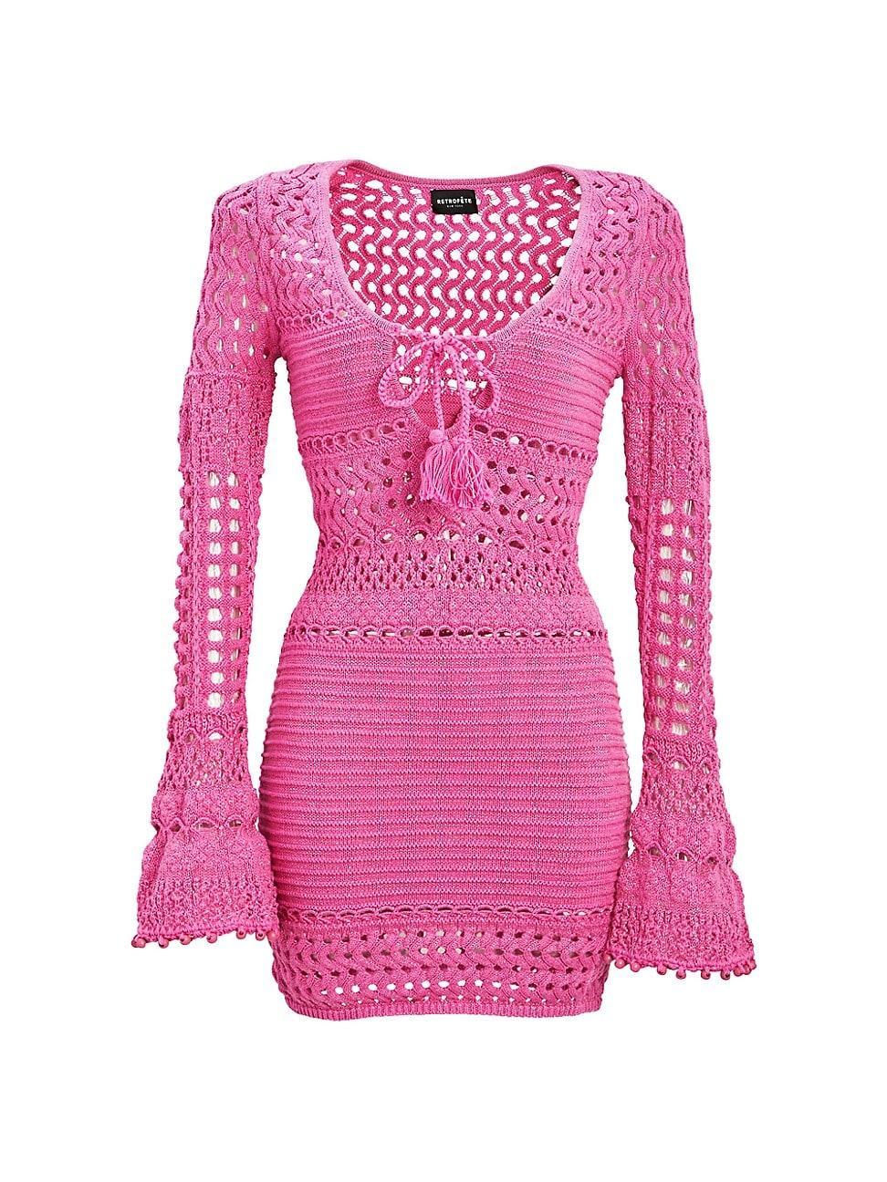 retrofete Peony Dress in Pink. - size XL (also in L, M, S, XS, XXS) Product Image