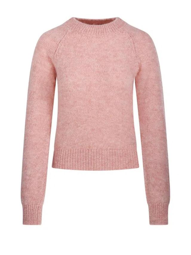 Crewneck Knitted Jumper In Light Pink Product Image