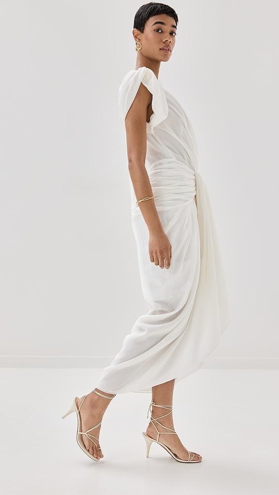 Prabal Gurung Draped Dress with Open Back | Shopbop Product Image