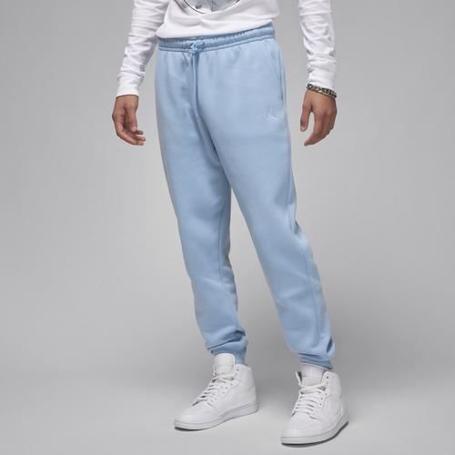 Jordan Mens Jordan Essentials Fleece Pants - Mens White/Blue Grey Product Image