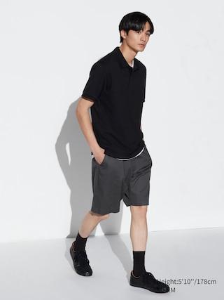 Mens Dry Stretch Easy Shorts (8) with Quick-Drying Dark Gray Large UNIQLO US Product Image