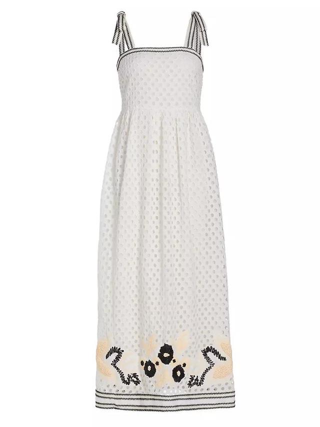 Lulu Eyelet Cotton Maxi Dress Product Image