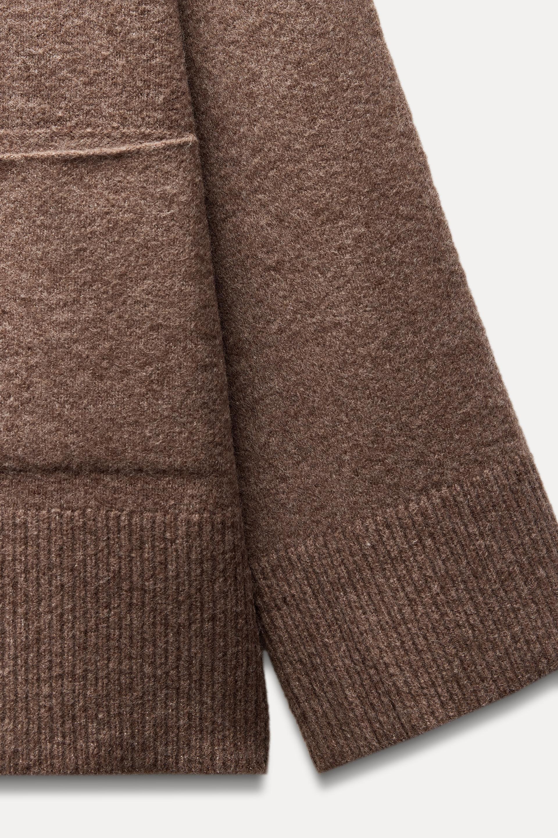 PLAIN KNIT POCKET SWEATER Product Image