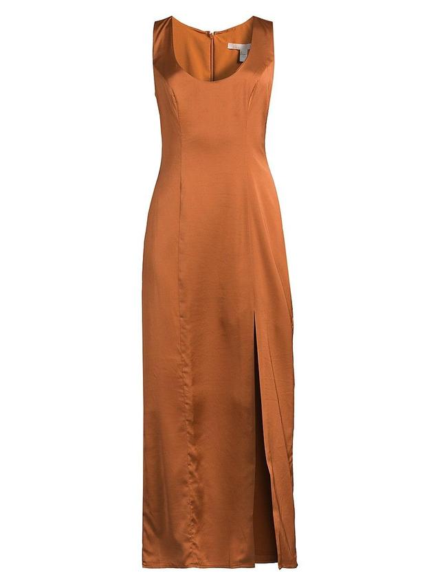 Womens Lolo Satin Scoopneck Maxi Dress Product Image