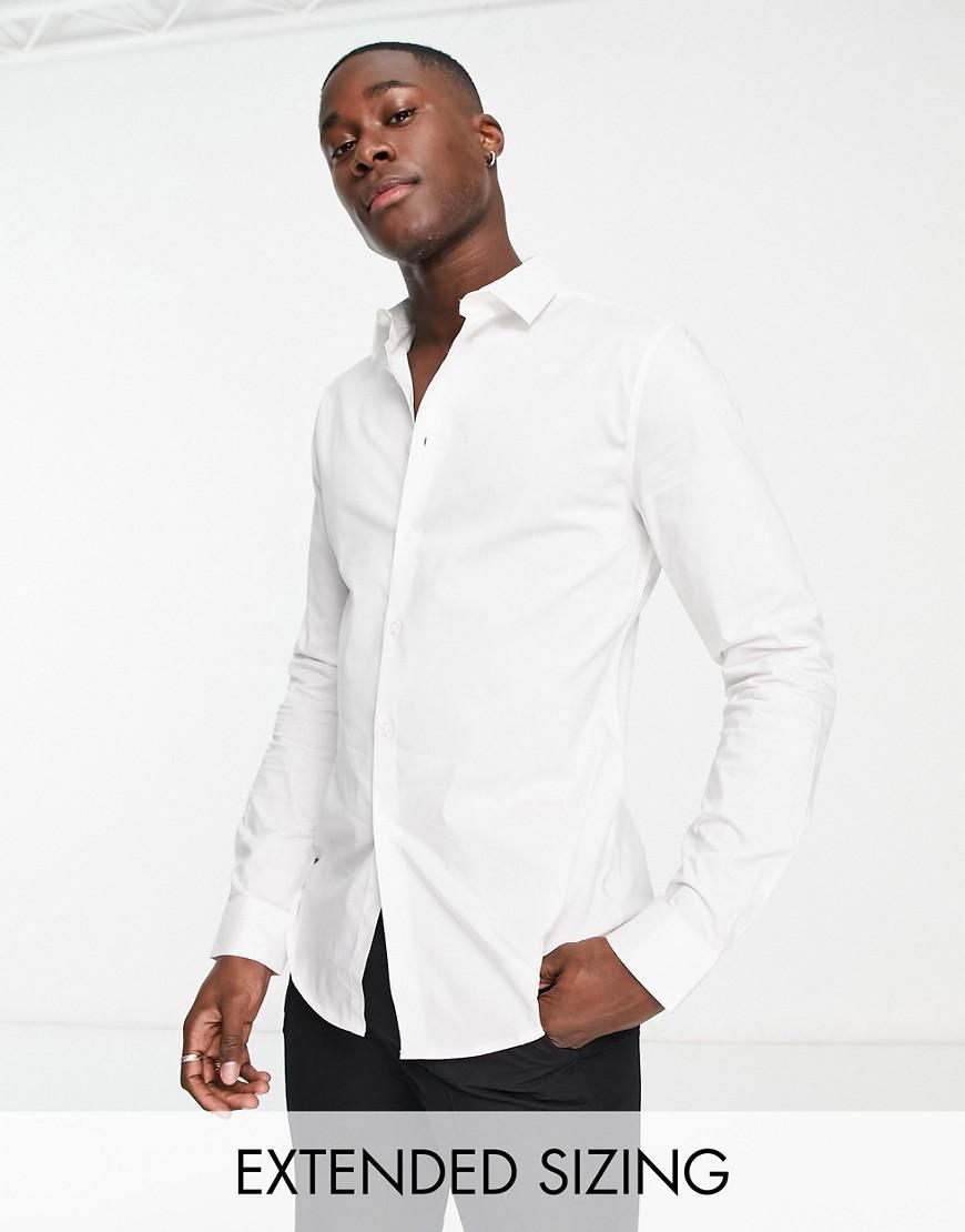 ASOS DESIGN stretch slim fit work shirt Product Image