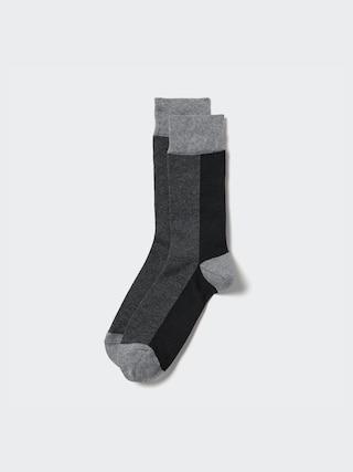 Mens Colorblock Socks Black US8-US11 UNIQLO US Product Image