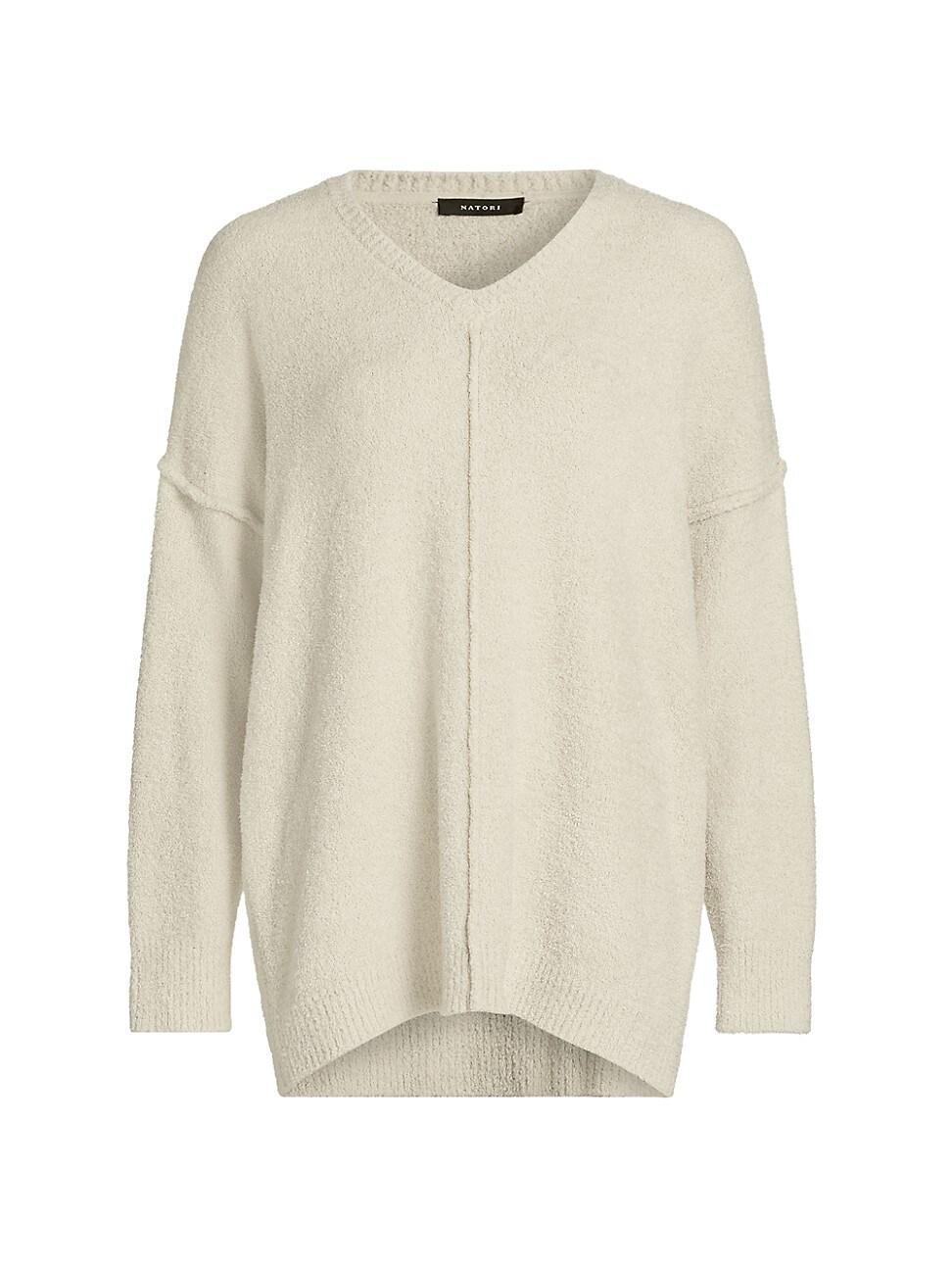 Womens Luna Knit V-Neck Sweater Product Image