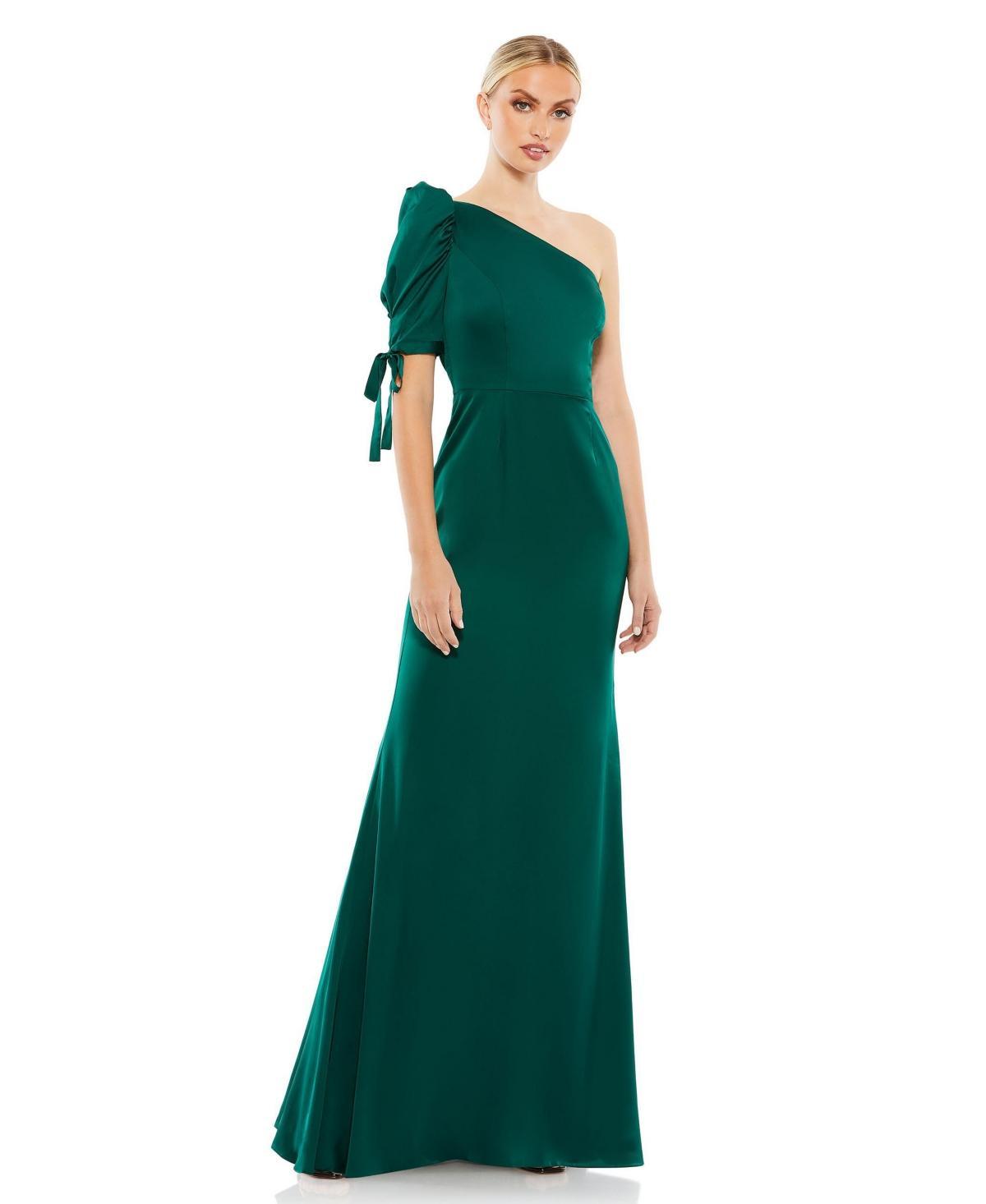 Mac Duggal One-Shoulder Trumpet Gown Product Image