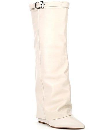 Steve Madden Corenne Foldover Shaft Pointed Toe Knee High Boot Product Image