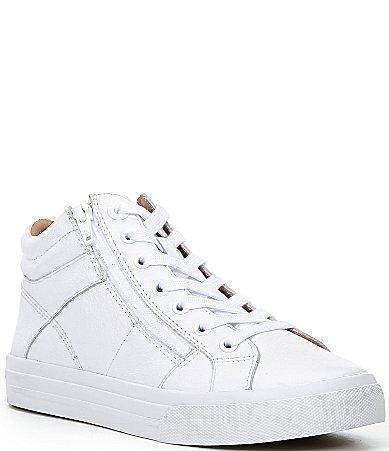 Taos Footwear Womens Winner High Top Leather Side Zip Sneakers Product Image