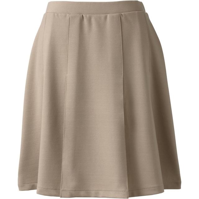 Womens Lands End Ponte Knee Length Pleated Skirt Product Image