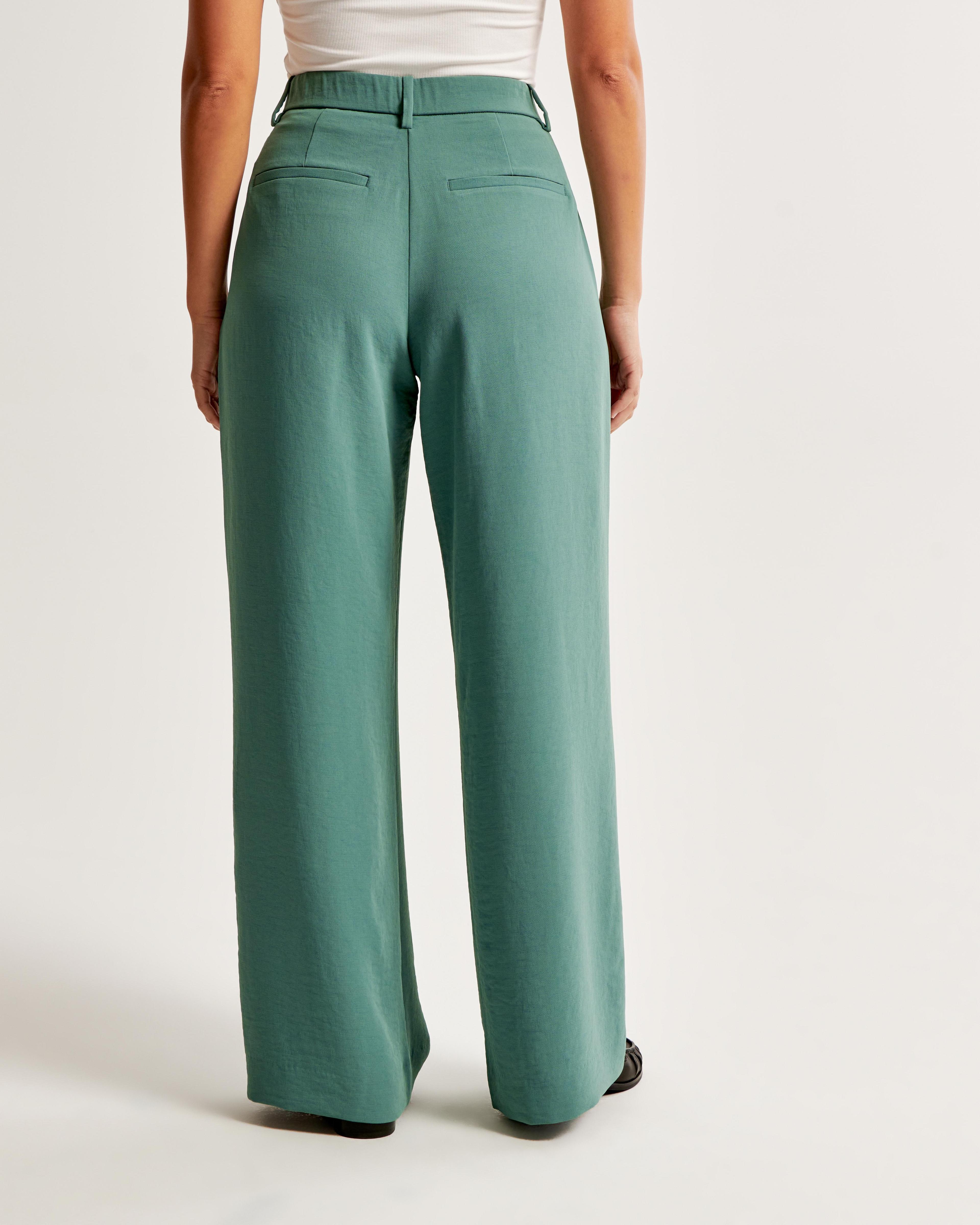 Curve Love A&F Harper Tailored Premium Crepe Pant Product Image