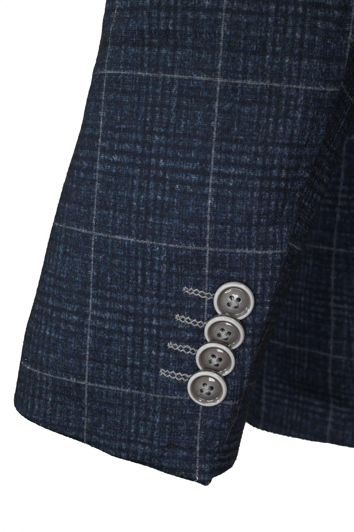 Blue Industry Fall Windowpane Blazer Product Image