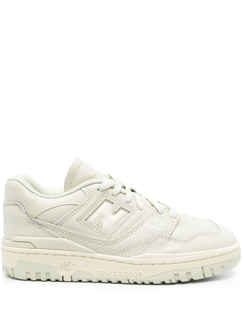 NEW BALANCE 550 Leather Sneakers In Green Product Image