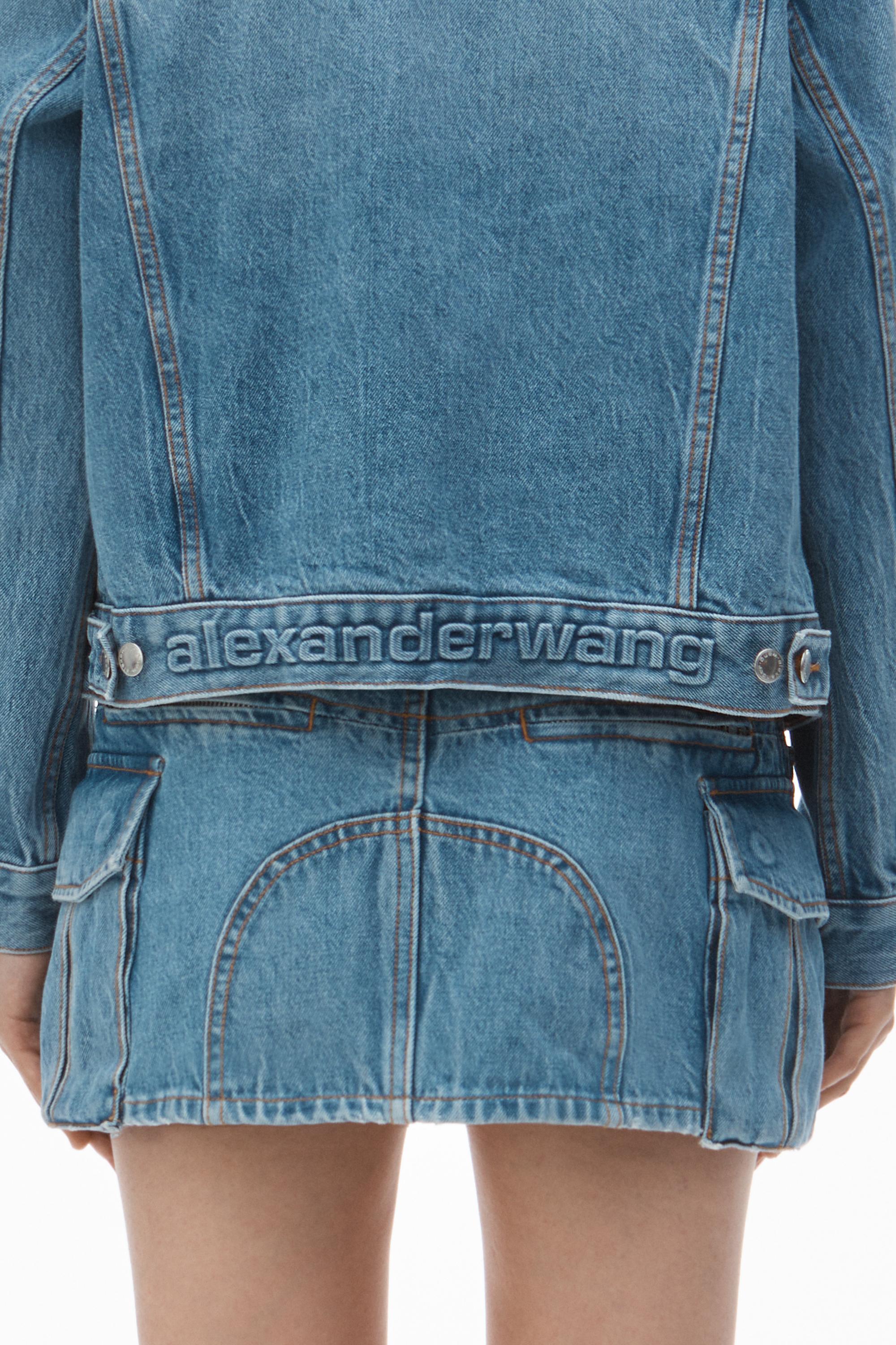 Oversize Trucker Jacket In Cotton Denim Product Image