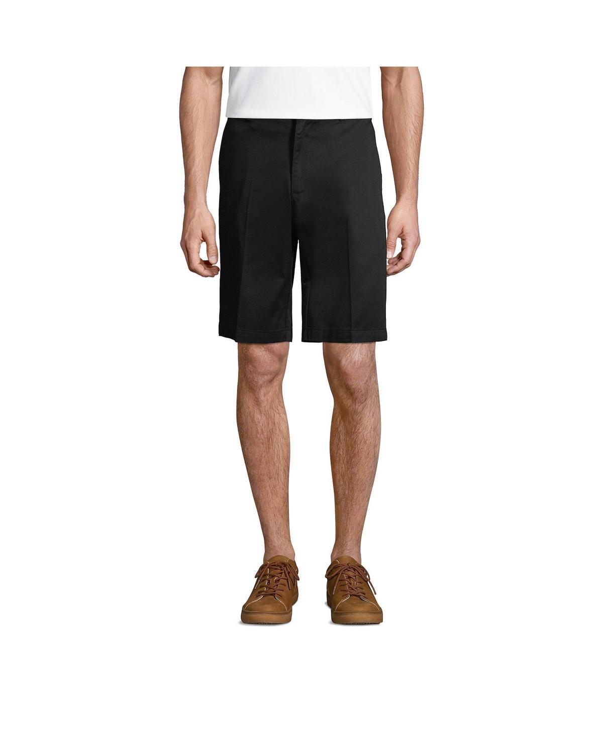 Mens Lands End Plain Front Wrinkle-Resistant Chino Shorts Product Image