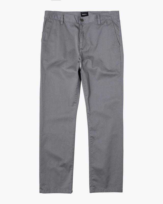 The Weekend Stretch Straight Fit Pants - Smoke Product Image