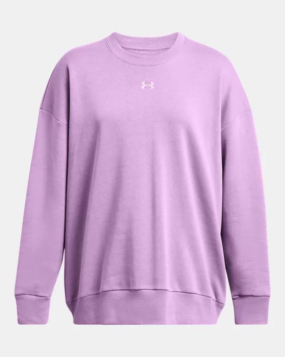 Women's UA Rival Fleece Oversized Crew Product Image