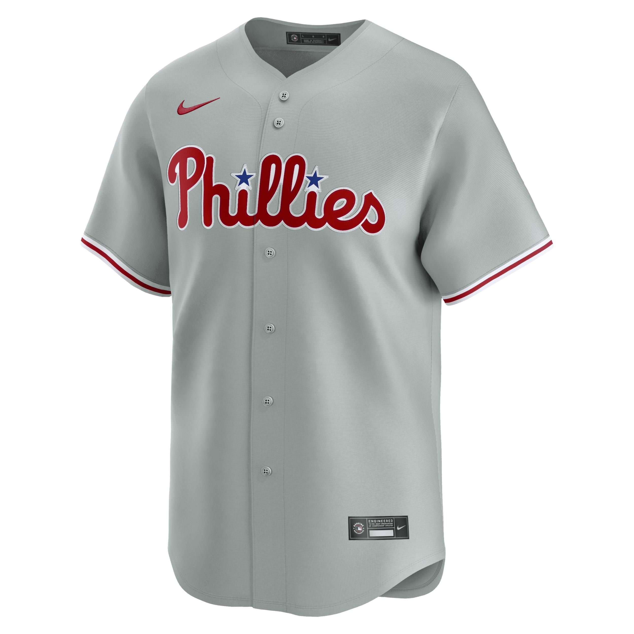 Mens Nike Bryce Harper Gray Philadelphia Phillies Away Limited Player Jersey Product Image