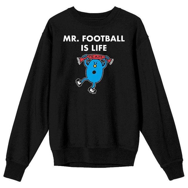 Mens Mr. Men And Little Miss Meme Mr. Football is Life Long Sleeve Graphic Tee Product Image