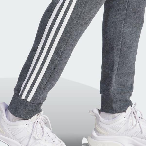 Essentials Fleece 3-Stripes Tapered Cuff Pants Product Image