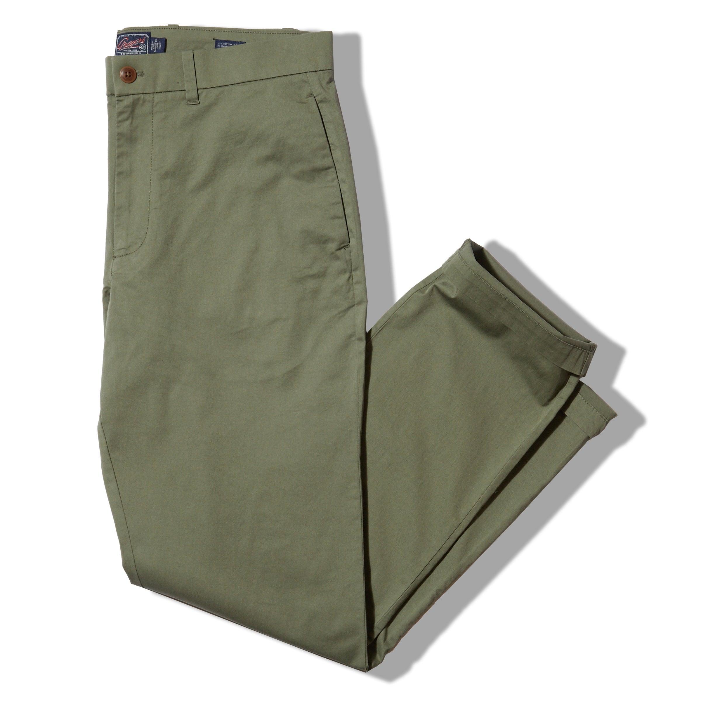 Thompson Flex Stretch Chino (Relaxed Fit) - Olivine Product Image