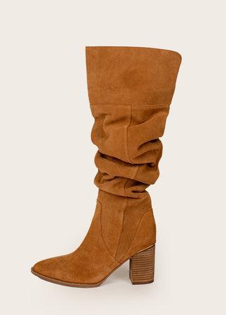 Nyra Slouch Boot in Warm Camel Product Image