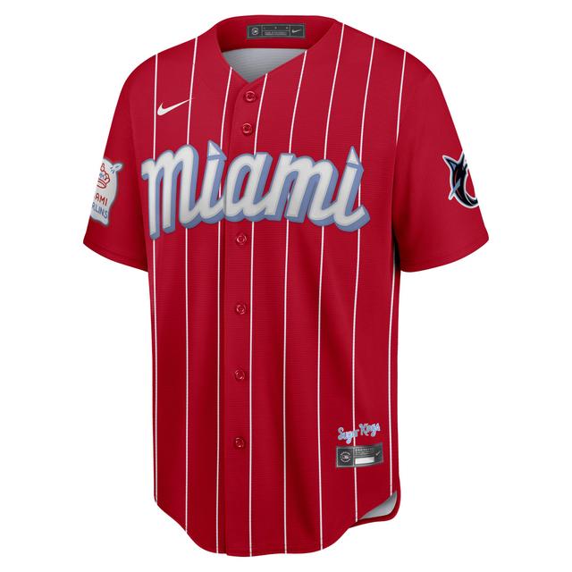 Nike Mens MLB Miami Marlins City Connect Replica Baseball Jersey Product Image