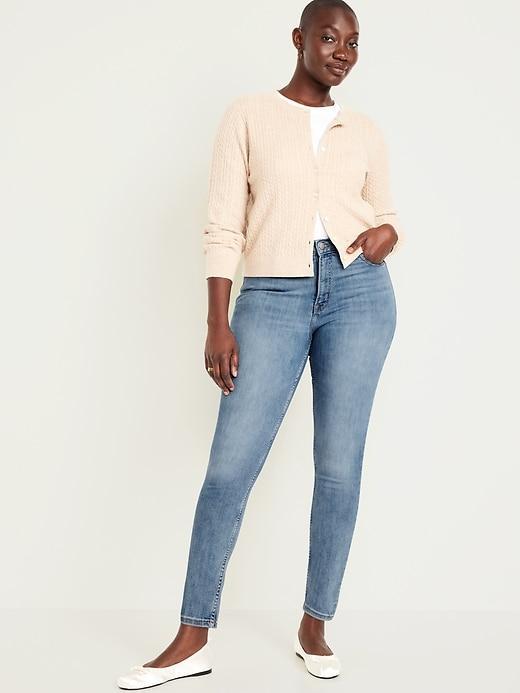 High-Waisted Rockstar Super-Skinny Jeans Product Image