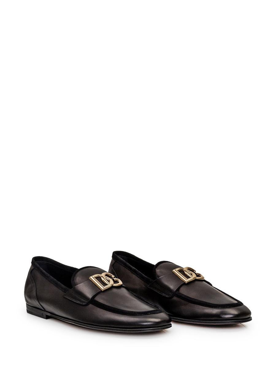 Black Logo Loafers Product Image