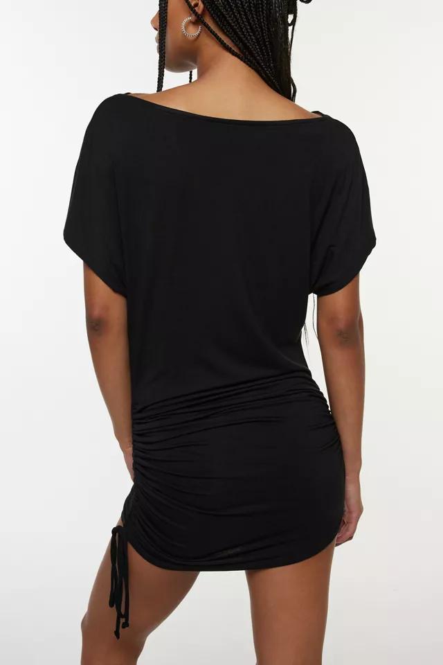 Silence + Noise Robyn Ruched Asymmetrical Tunic Top Product Image