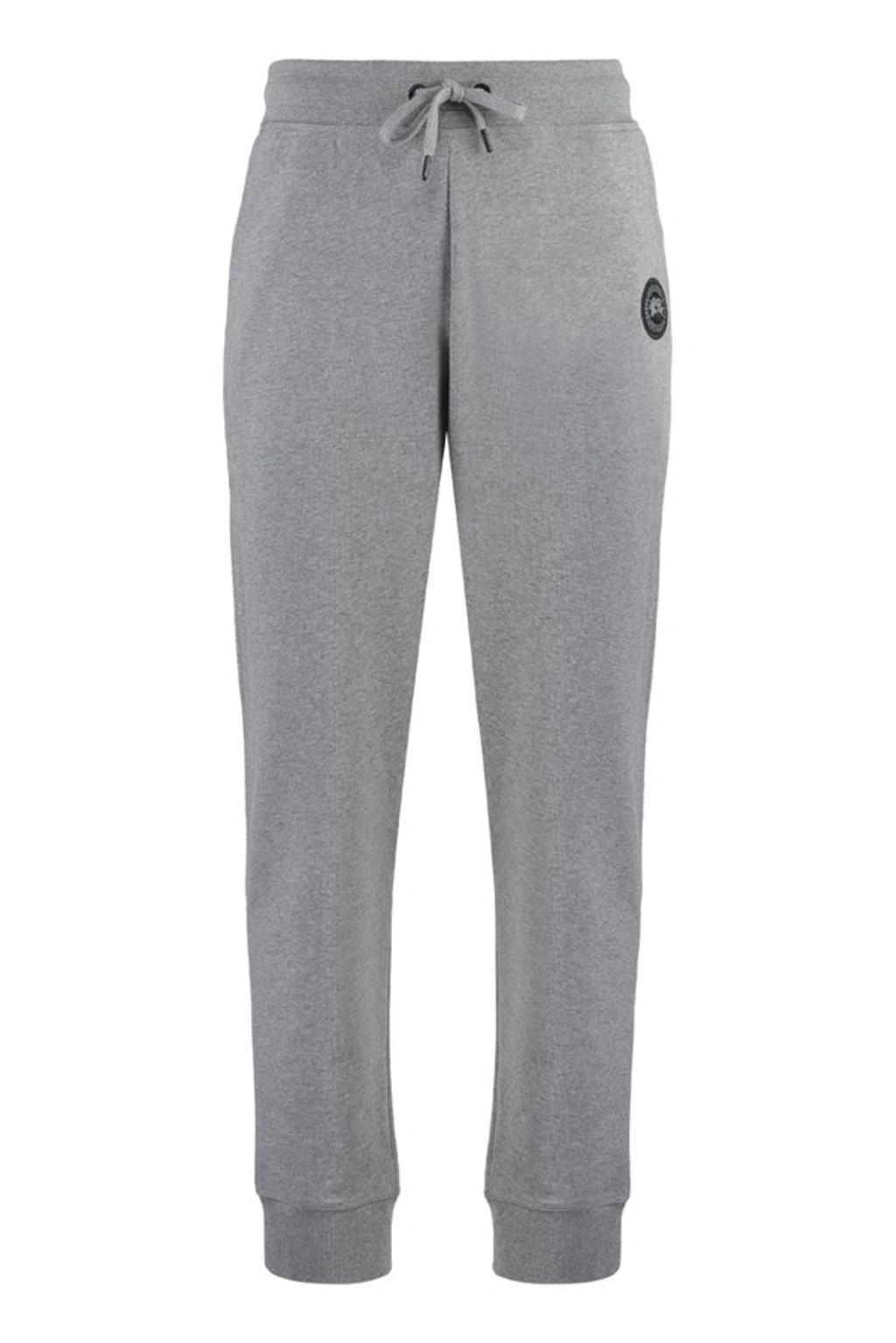 CANADA GOOSE Elasticated Drawstring Waistband Pants In Grey Product Image