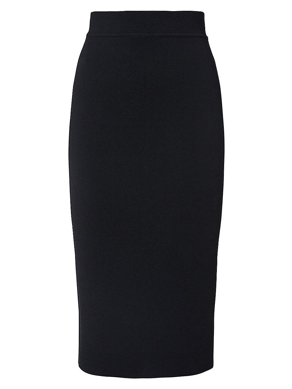 Womens Knit Crepe Pencil Skirt product image