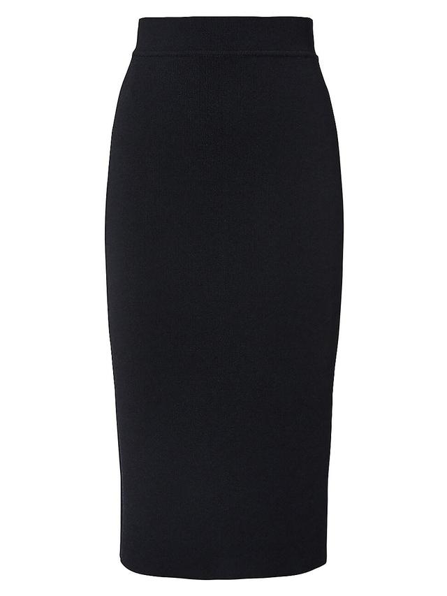 Womens Knit Crepe Pencil Skirt Product Image