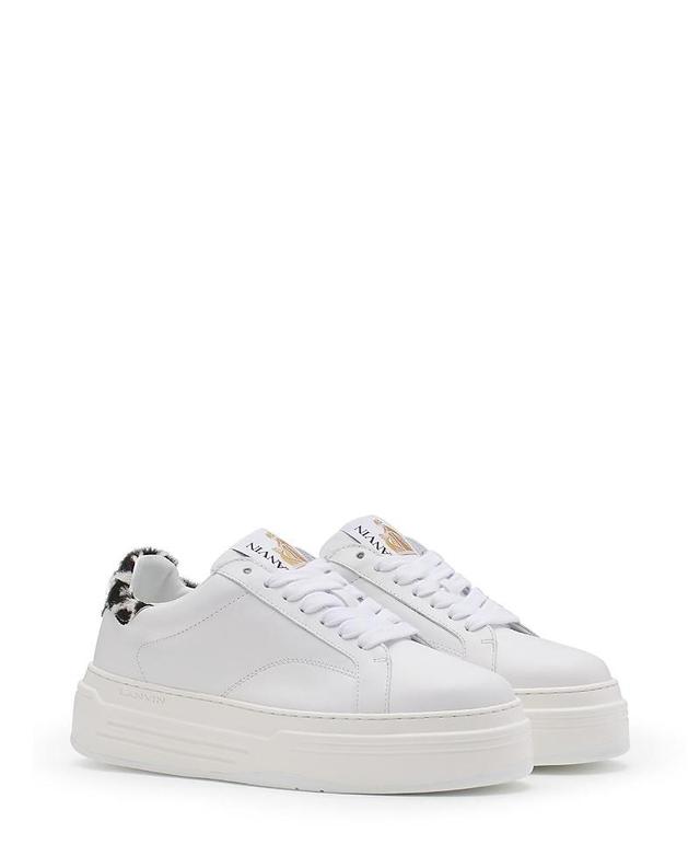 Lanvin Womens Ddb0 Leather Platform Sneakers Product Image