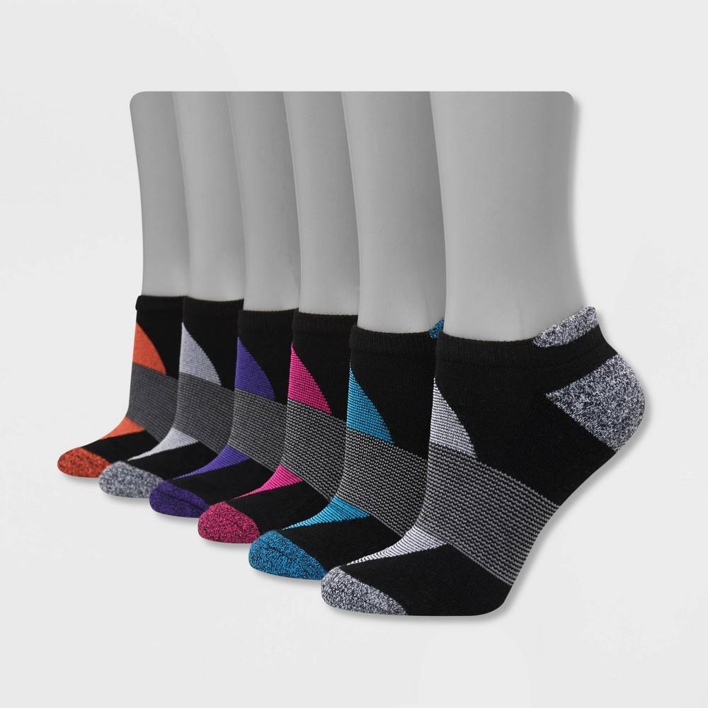 Hanes Performance Womens Cushioned 6pk No Show Tab Athletic Socks 5-9 Product Image