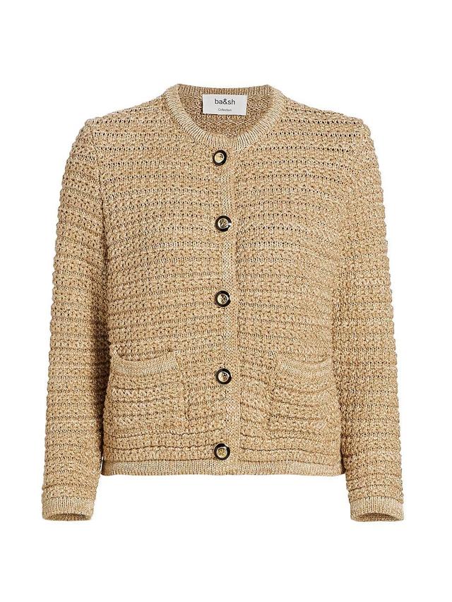 Womens Gaston Metallic Cardigan Product Image