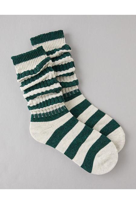 AE Rugby Stripe Slouchy Socks Women's Product Image